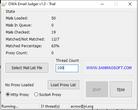 OWA Email Judger